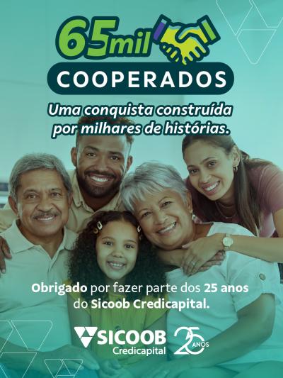 Sicoob Credicapital supera a marca de 65 mil cooperados e contribui para conquista histórica de 10 milhões de cooperados do Sicoob no Brasil